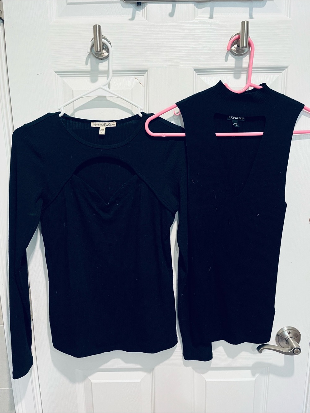 Express Cut Out Black Tops Bundle - Show off the Cleavage!! So Flattering!!
